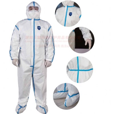 High quality Disposable Lightweight Medical Coverall Surgical Hospital suit