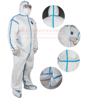 A lot of hot selling disposable medical non-woven Isolation jumpsuit