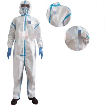 A lot of hot selling disposable medical non-woven Isolation jumpsuit